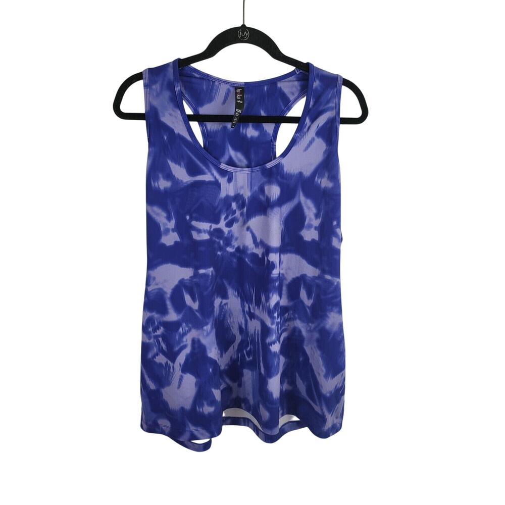 Lukka Tank Top XXL Plus Size Womens Blue Sleeveless Crew Neck Pullover Athletic
